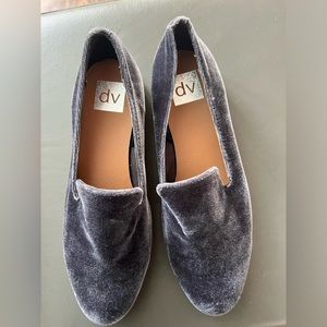 DV by Dolce Vita Velvet Vintage Flats Size 8, eggplant color